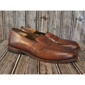 Sz 11 3E EEE Allen Edmonds Randolph Dark Chili Leather Loafers Shoes Worn 1X